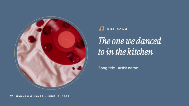 Our love story slideshow template, page 7 of 8