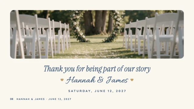 Our love story slideshow template, page 8 of 8