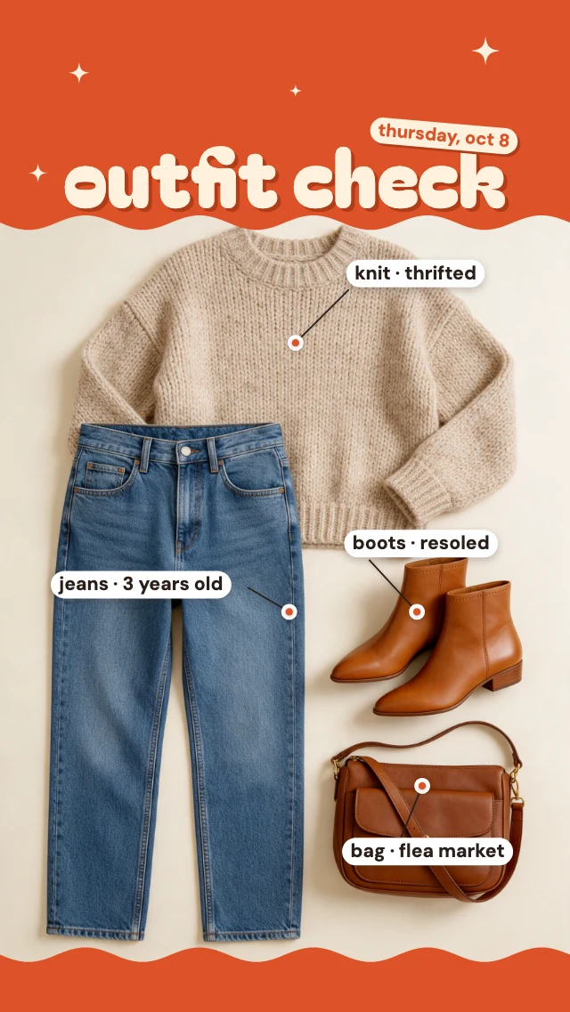 Outfit check story template