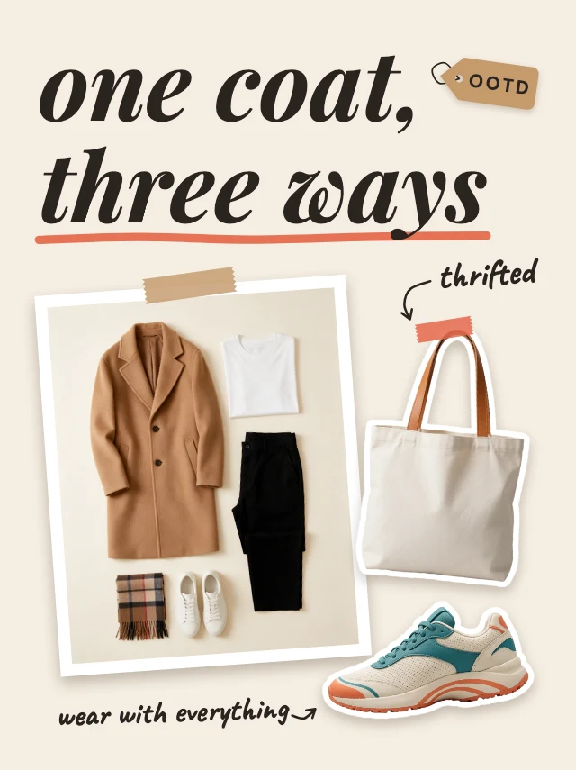Outfit RedNote cover template