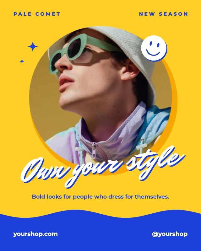 Own your style fashion post template