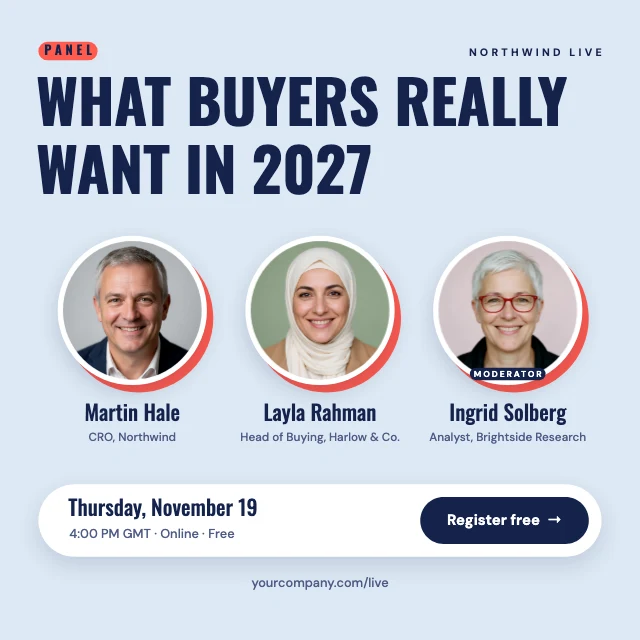 Panel speakers LinkedIn post template