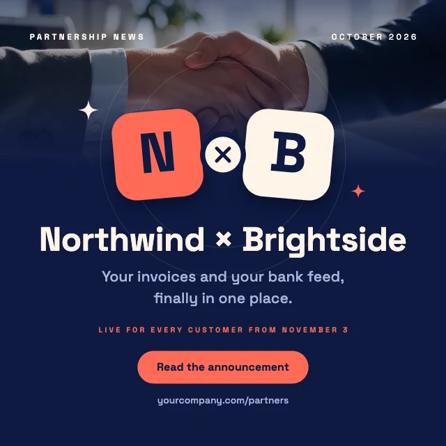 Partnership announcement LinkedIn post template