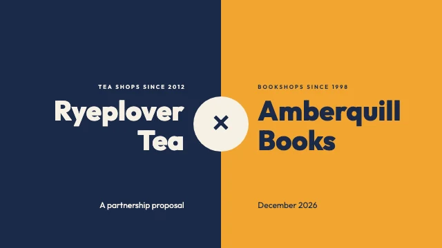 Partnership proposal presentation template