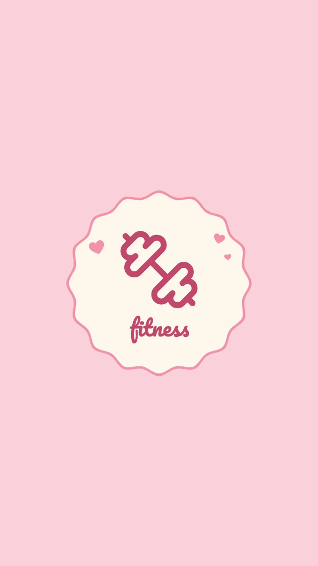 Pastel fitness highlight cover template