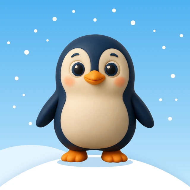 Penguin profile picture template
