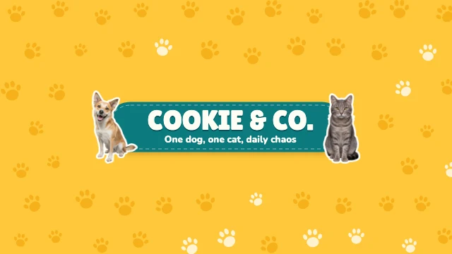 Pet channel YouTube banner template