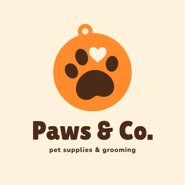 Pet shop logo template