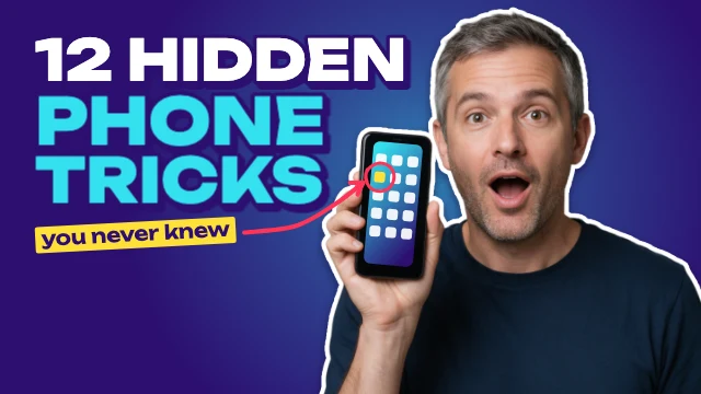 Phone tips and tricks YouTube thumbnail template