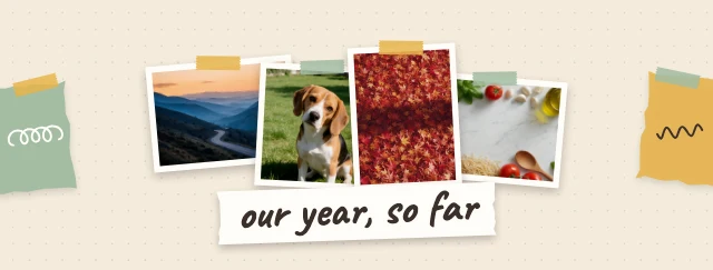 Photo collage Facebook cover template