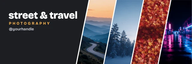 Photographer X header template