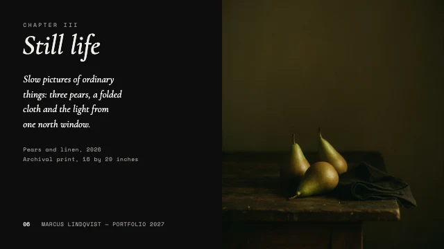 Photography portfolio presentation template, page 6 of 8