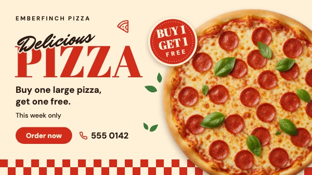 Pizza deal X ad template