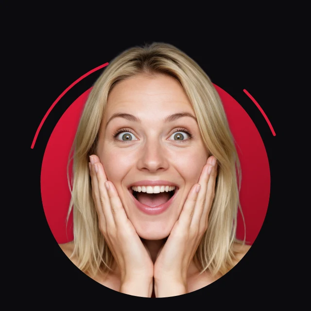 Pop-out profile picture template