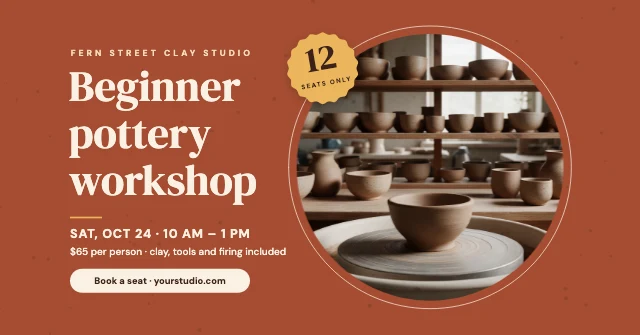 Workshop event cover template