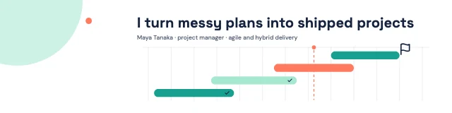 Project manager LinkedIn banner template