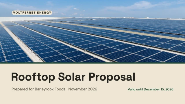 Project proposal presentation template