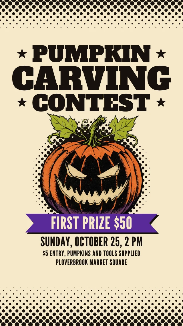 Pumpkin carving contest story template