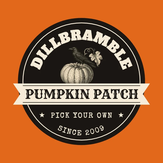 Pumpkin patch badge logo template