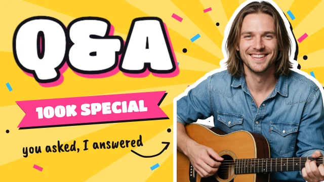 Q&A special YouTube thumbnail template