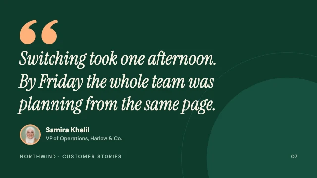 Quote slide template