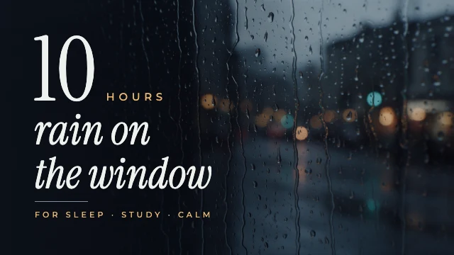 Rain sounds YouTube thumbnail template