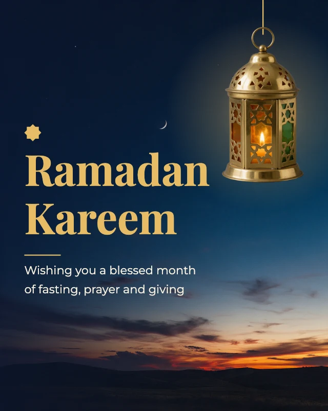 Ramadan Kareem post template