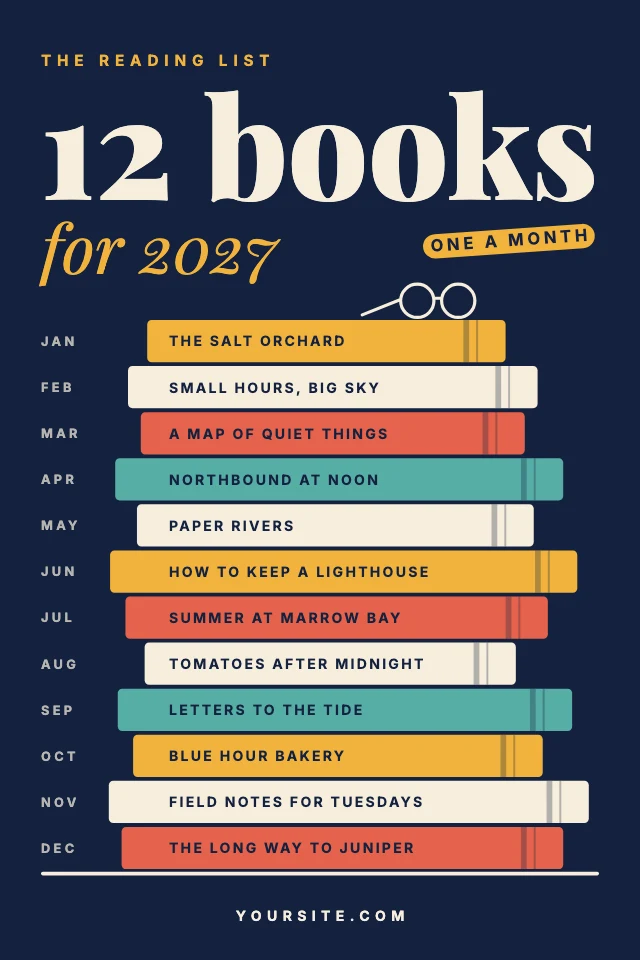 Reading list pin template