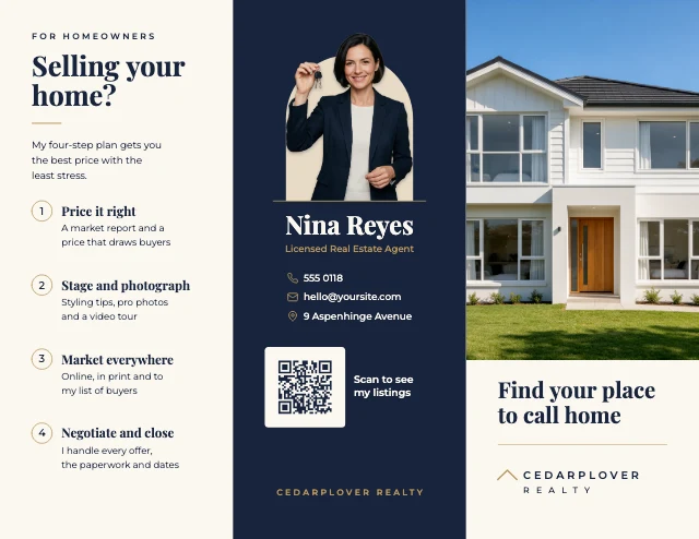 Real estate brochure template