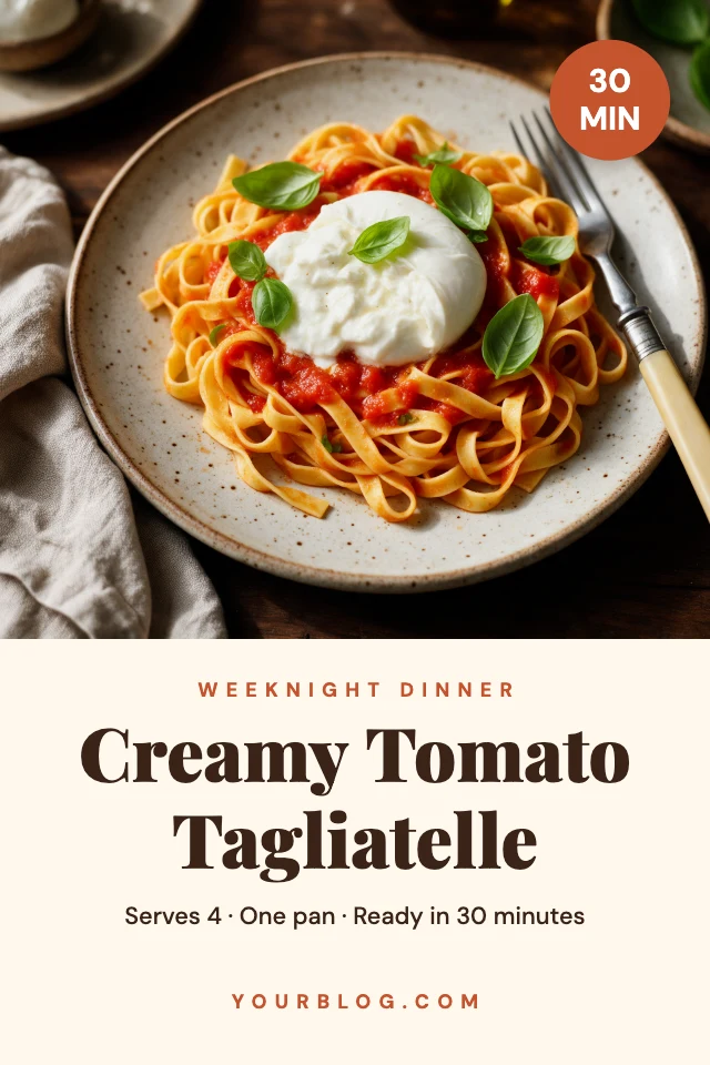 Recipe pin template