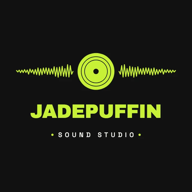 Recording studio wordmark logo template