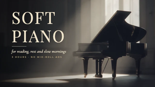 Piano music YouTube thumbnail template
