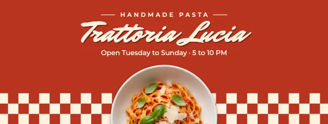 Restaurant Facebook cover template