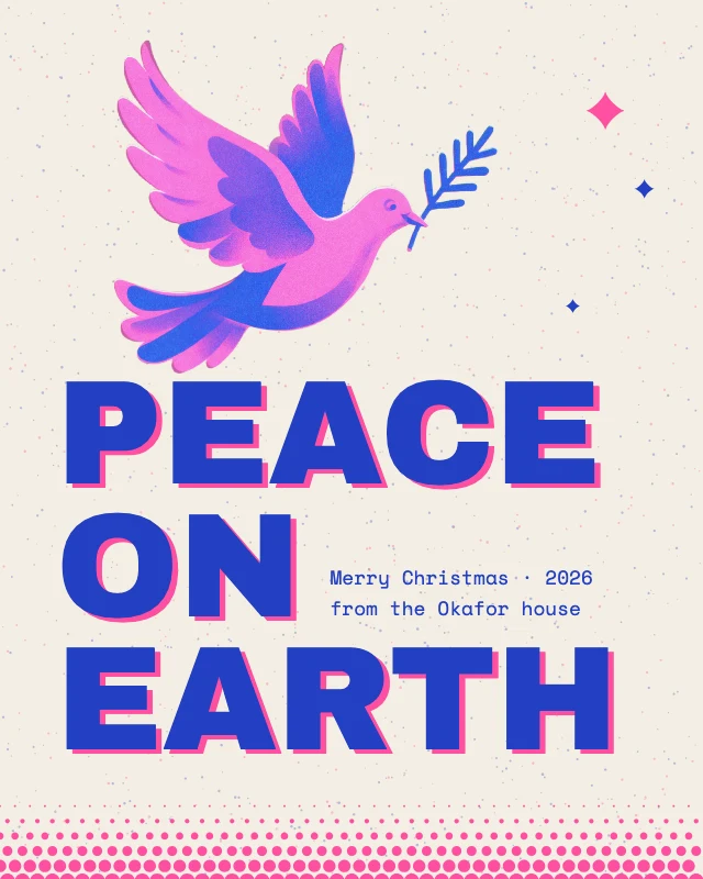 Risograph Christmas post template