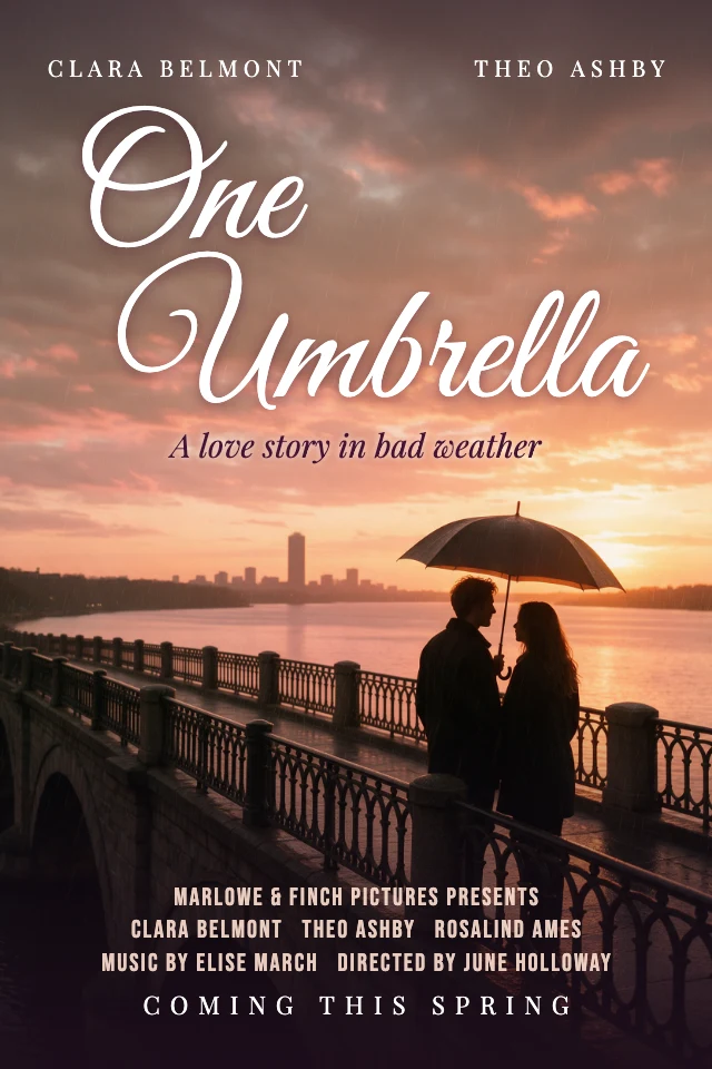 Romance movie poster template