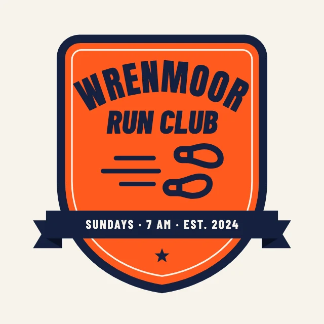 Run club logo template