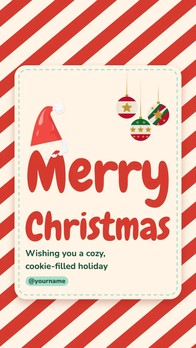 Cute Christmas Instagram story template