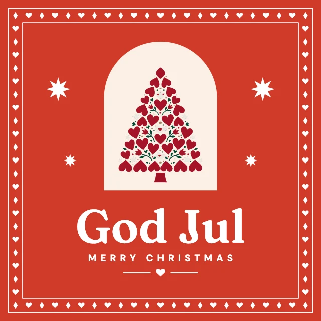Scandinavian Christmas post template