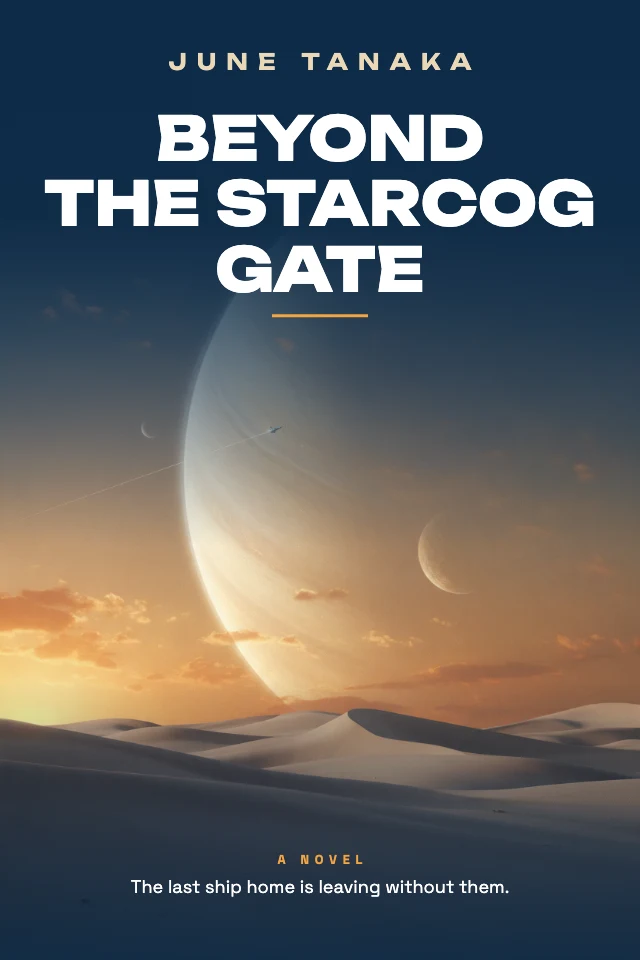 Science fiction book cover template