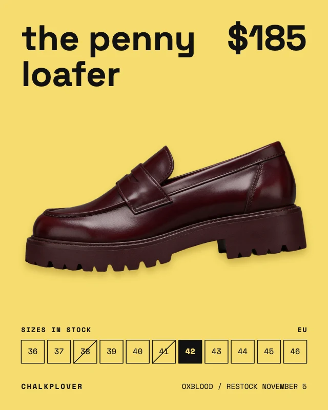 Shoe sizes in stock post template