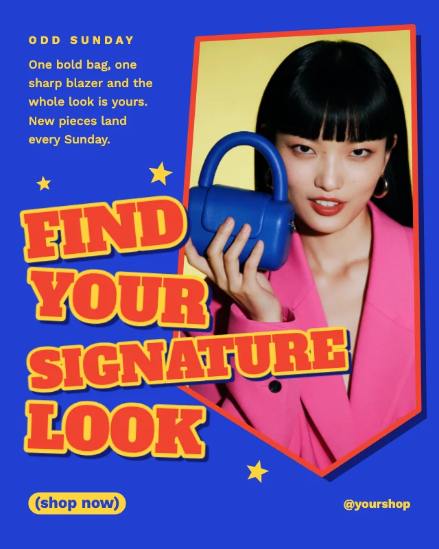 Find your signature look post template