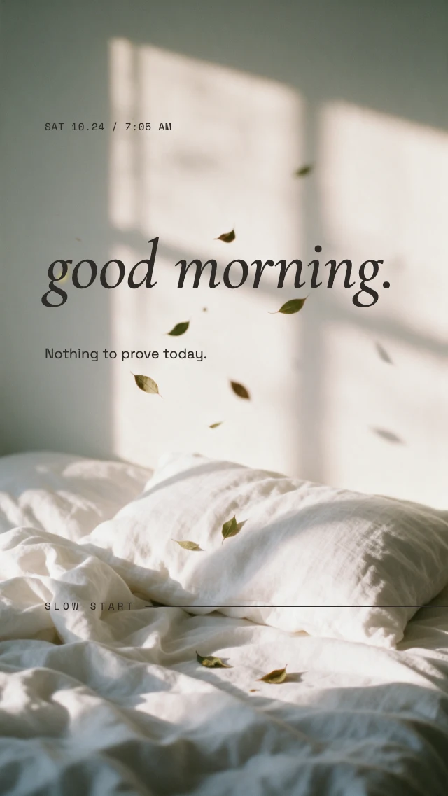 Good morning quote story template