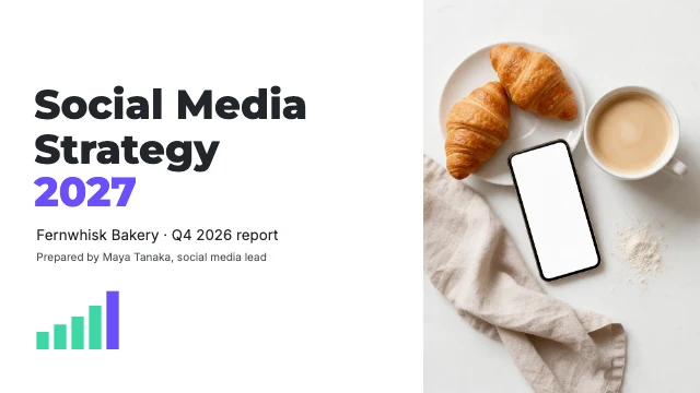 Social media strategy report template
