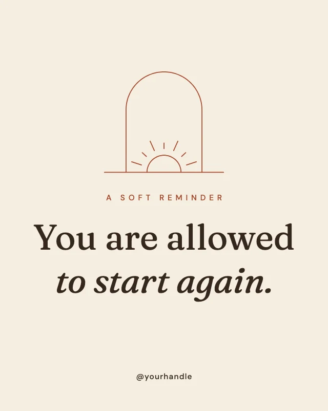 Soft reminder quote post template