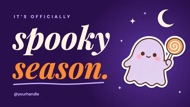 Spooky season X post template