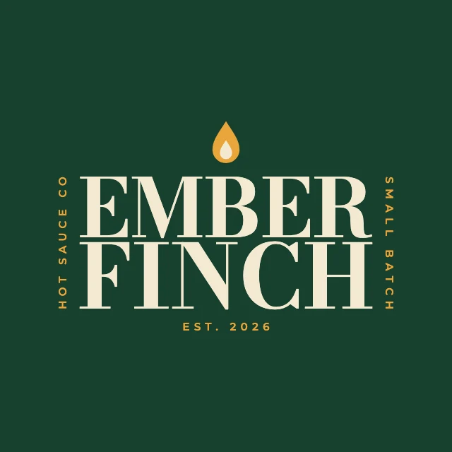 Stacked serif logo template