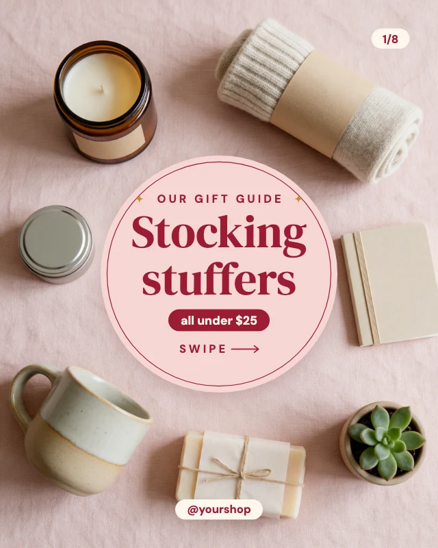 Stocking stuffer gift guide template