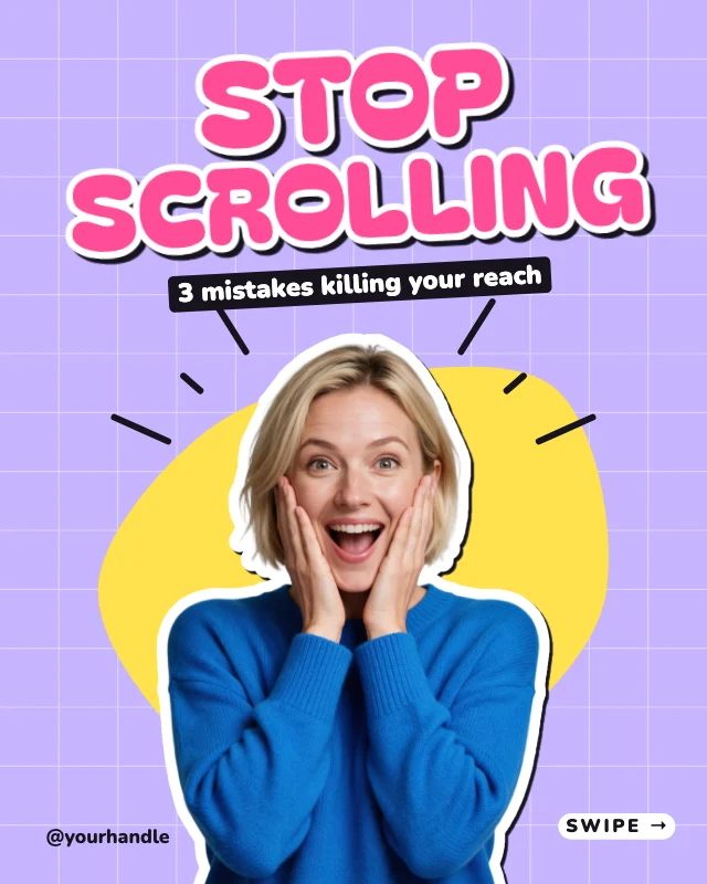 Stop scrolling post template