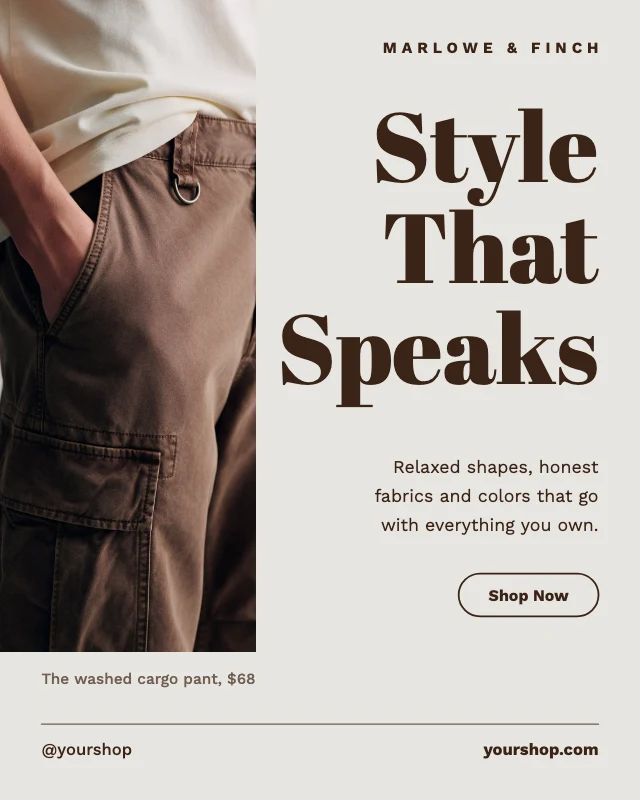 Style that speaks boutique post template