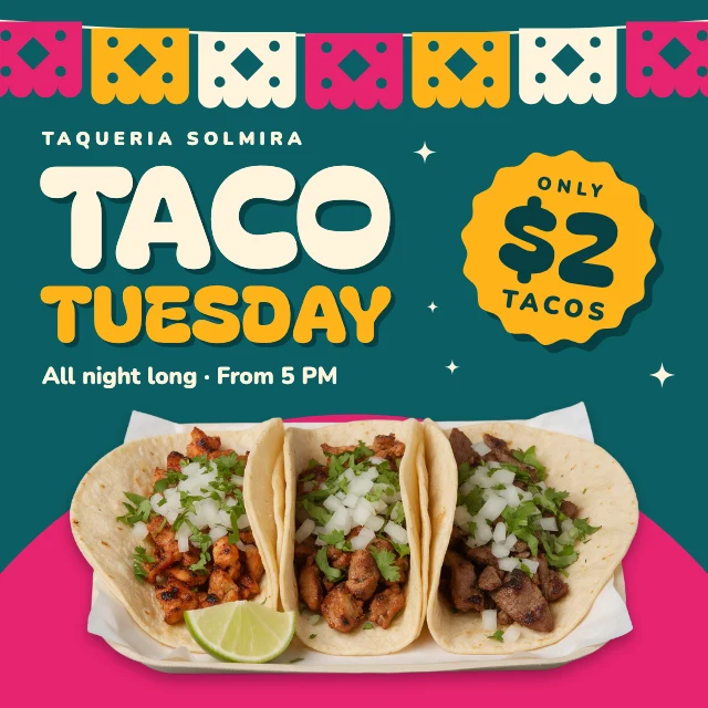 Taco Tuesday Instagram post template